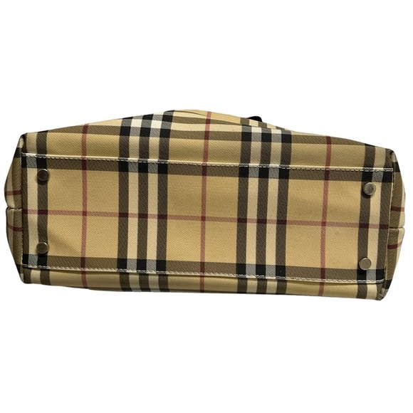 Vintage Burberry Mini Nova Check Coated Canvas Tote - Picture 6 of 12